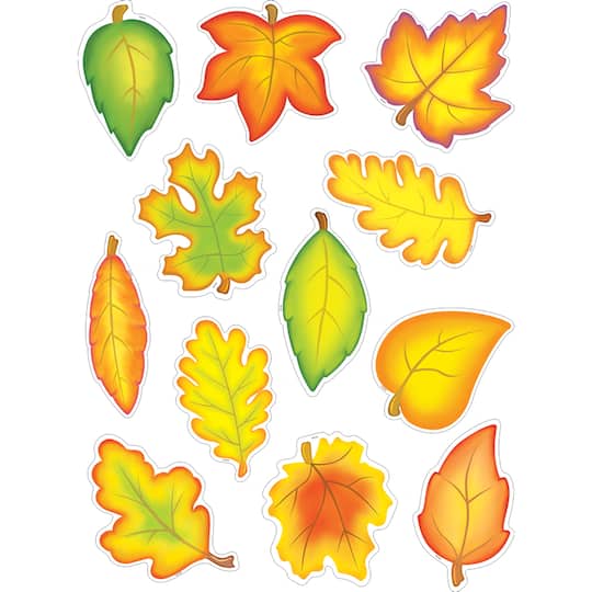 Fall Leaves Accents, 30 Per Pack, 6 Packs